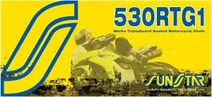Cadena de moto con retenes 530 Rtg1 Works Tripleguard