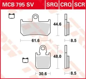 Pastillas de freno carbono Race serie CRQ