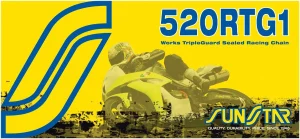 Cadena de motocicleta con retenes 520 Works Tripleguard