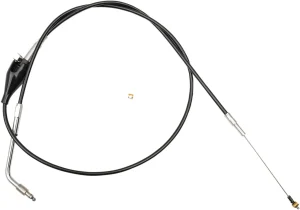 Cable de ralentí de manillar trenzado en vinilo negro <span style="color: red;font-size: 0,5em">- ALMACEN USA-</span>